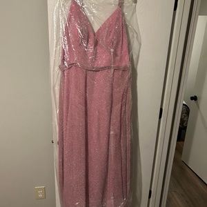 Pink glitter gown